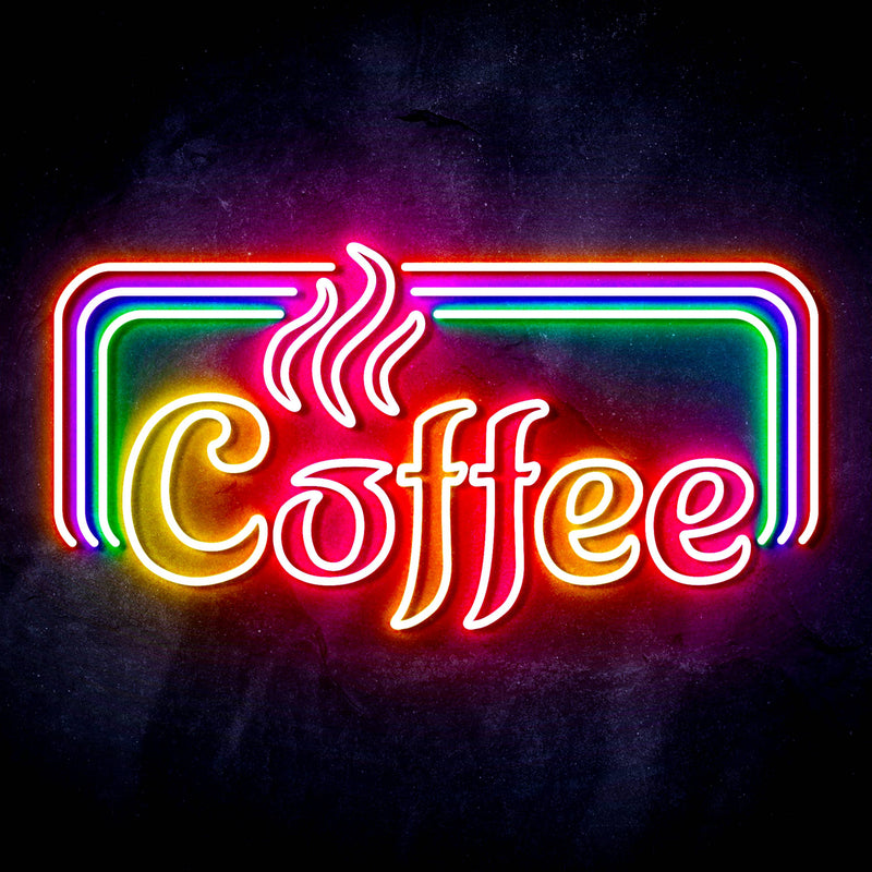 Hot Coffee Ultra-Bright LED Sign with Remote (Neon-Style, LED Technology) - LED Gift Works