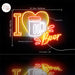 I Love Beer Ultra-Bright LED Sign with Remote (Neon-Style, LED Technology) - Way Up Gifts
