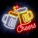 Beer Bar Cheers Ultra-Bright LED Sign with Remote (Neon-Style, LED Technology) - Way Up Gifts
