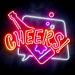 Beer Bottle Cheers Ultra-Bright LED Sign with Remote (Neon-Style, LED Technology) - Way Up Gifts