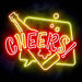 Beer Bottle Cheers Ultra-Bright LED Sign with Remote (Neon-Style, LED Technology) - Way Up Gifts