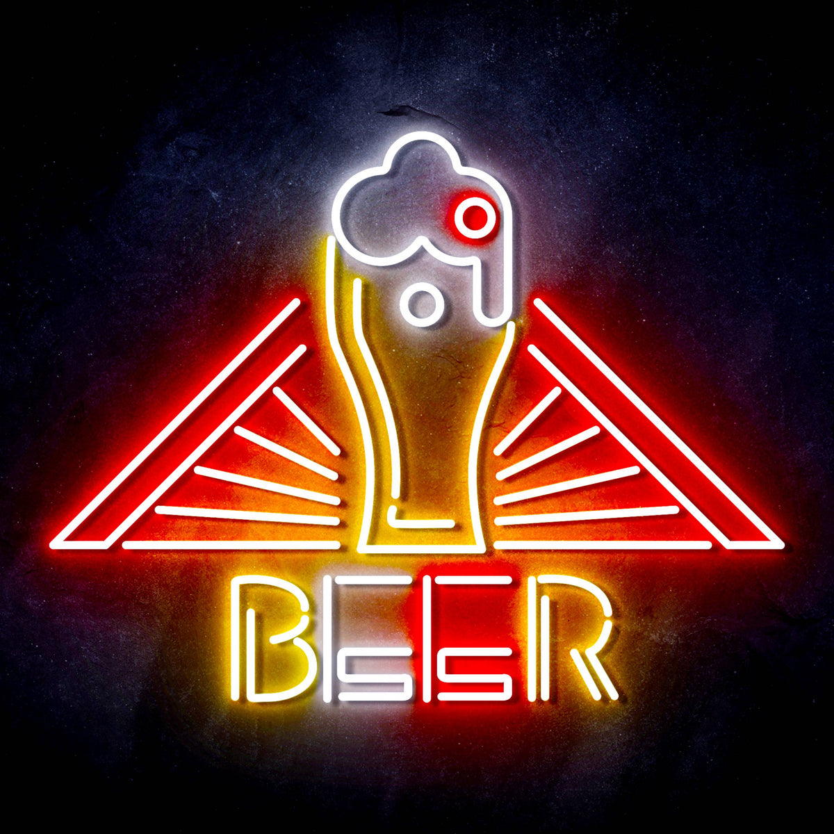Beer Ultra-Bright LED Sign with Remote (Neon-Style, LED Technology ...