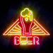 Beer Ultra-Bright LED Sign with Remote (Neon-Style, LED Technology) - Way Up Gifts
