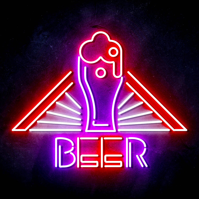 Beer Ultra-Bright LED Sign with Remote (Neon-Style, LED Technology) - Way Up Gifts