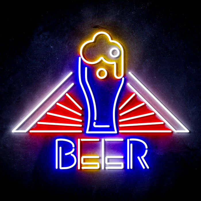 Beer Ultra-Bright LED Sign with Remote (Neon-Style, LED Technology) - Way Up Gifts