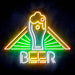 Beer Ultra-Bright LED Sign with Remote (Neon-Style, LED Technology) - Way Up Gifts