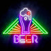 Beer Ultra-Bright LED Sign with Remote (Neon-Style, LED Technology) - Way Up Gifts