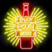 Enjoy Your Beer Ultra-Bright LED Sign with Remote (Neon-Style, LED Technology) - Way Up Gifts