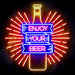 Enjoy Your Beer Ultra-Bright LED Sign with Remote (Neon-Style, LED Technology) - Way Up Gifts