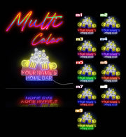 Personalized Ultra-Bright Beer Mugs Home Bar LED Sign with Remote (Neon-Style, LED Technology) - LED Gift Works