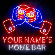 Personalized Ultra-Bright Whiskey Home Bar LED Sign with Remote (Neon-Style, LED Technology) - LED Gift Works