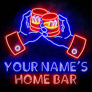 Personalized Ultra-Bright Whiskey Home Bar LED Sign with Remote (Neon-Style, LED Technology) - LED Gift Works