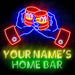 Personalized Ultra-Bright Whiskey Home Bar LED Sign with Remote (Neon-Style, LED Technology) - Way Up Gifts