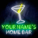Personalized Ultra-Bright Cocktail Home Bar LED Sign with Remote (Neon-Style, LED Technology) - Way Up Gifts
