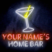 Personalized Ultra-Bright Cocktail Home Bar LED Sign with Remote (Neon-Style, LED Technology) - LED Gift Works