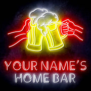 Custom Ultra-Bright Cheers Beer Bar LED Sign with Remote (Neon-Style, LED Technology) - LED Gift Works