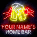 Custom Ultra-Bright Cheers Beer Bar LED Sign with Remote (Neon-Style, LED Technology) - Way Up Gifts