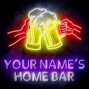Custom Ultra-Bright Cheers Beer Bar LED Sign with Remote (Neon-Style, LED Technology) - LED Gift Works