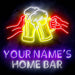 Custom Ultra-Bright Cheers Beer Bar LED Sign with Remote (Neon-Style, LED Technology) - Way Up Gifts
