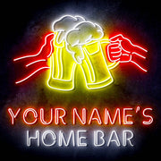 Custom Ultra-Bright Cheers Beer Bar LED Sign with Remote (Neon-Style, LED Technology) - LED Gift Works