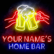 Custom Ultra-Bright Cheers Beer Bar LED Sign with Remote (Neon-Style, LED Technology) - LED Gift Works