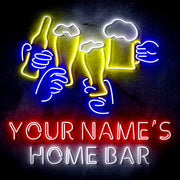 Custom Ultra-Bright Beer Party Neighborhood Pub Bar LED Sign with Remote (Neon-Style, LED Technology) - LED Gift Works