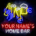 Custom Ultra-Bright Beer Party Neighborhood Pub Bar LED Sign with Remote (Neon-Style, LED Technology) - Way Up Gifts