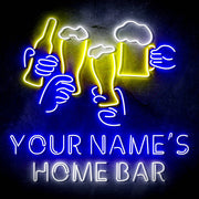Custom Ultra-Bright Beer Party Neighborhood Pub Bar LED Sign with Remote (Neon-Style, LED Technology) - LED Gift Works