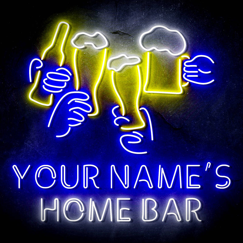 Custom Ultra-Bright Beer Party Neighborhood Pub Bar LED Sign with Remote (Neon-Style, LED Technology) - LED Gift Works