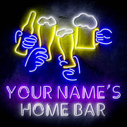 Custom Ultra-Bright Beer Party Neighborhood Pub Bar LED Sign with Remote (Neon-Style, LED Technology) - LED Gift Works