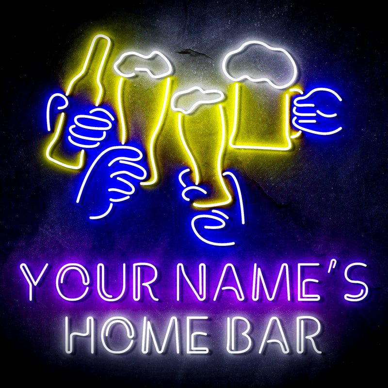 Custom Ultra-Bright Beer Party Neighborhood Pub Bar LED Sign with Remote (Neon-Style, LED Technology) - LED Gift Works
