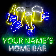 Custom Ultra-Bright Beer Party Neighborhood Pub Bar LED Sign with Remote (Neon-Style, LED Technology) - LED Gift Works