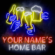 Custom Ultra-Bright Beer Party Neighborhood Pub Bar LED Sign with Remote (Neon-Style, LED Technology) - LED Gift Works