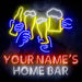 Custom Ultra-Bright Beer Party Neighborhood Pub Bar LED Sign with Remote (Neon-Style, LED Technology) - Way Up Gifts