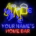 Custom Ultra-Bright Beer Party Neighborhood Pub Bar LED Sign with Remote (Neon-Style, LED Technology) - Way Up Gifts