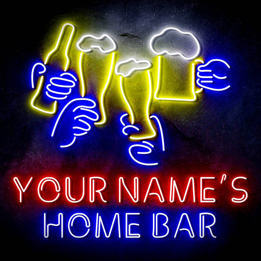 Custom Ultra-Bright Beer Party Neighborhood Pub Bar LED Sign with Remote (Neon-Style, LED Technology) - Way Up Gifts