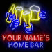 Custom Ultra-Bright Beer Party Neighborhood Pub Bar LED Sign with Remote (Neon-Style, LED Technology) - Way Up Gifts