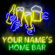 Custom Ultra-Bright Beer Party Neighborhood Pub Bar LED Sign with Remote (Neon-Style, LED Technology) - LED Gift Works