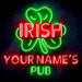 Personalized Ultra-Bright Irish Pub LED Sign with Remote (Neon-Style, LED Technology) - Way Up Gifts