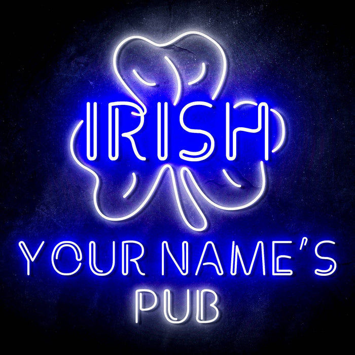 Personalized Ultra-Bright Irish Pub LED Sign with Remote (Neon-Style, LED Technology) - Way Up Gifts
