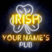 Personalized Ultra-Bright Irish Pub LED Sign with Remote (Neon-Style, LED Technology) - Way Up Gifts