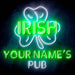 Personalized Ultra-Bright Irish Pub LED Sign with Remote (Neon-Style, LED Technology) - Way Up Gifts