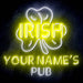 Personalized Ultra-Bright Irish Pub LED Sign with Remote (Neon-Style, LED Technology) - Way Up Gifts
