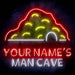 Personalized Ultra-Bright Man Cave LED Sign with Remote (Neon-Style, LED Technology) - Way Up Gifts
