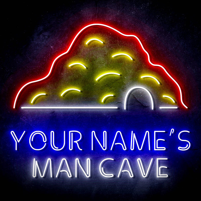 Personalized Ultra-Bright Man Cave LED Sign with Remote (Neon-Style, LED Technology) - Way Up Gifts
