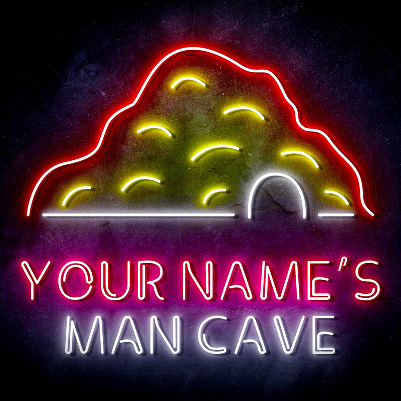 Personalized Ultra-Bright Man Cave LED Sign with Remote (Neon-Style, LED Technology) - LED Gift Works