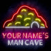 Personalized Ultra-Bright Man Cave LED Sign with Remote (Neon-Style, LED Technology) - Way Up Gifts