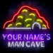 Personalized Ultra-Bright Man Cave LED Sign with Remote (Neon-Style, LED Technology) - Way Up Gifts