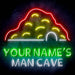 Personalized Ultra-Bright Man Cave LED Sign with Remote (Neon-Style, LED Technology) - Way Up Gifts