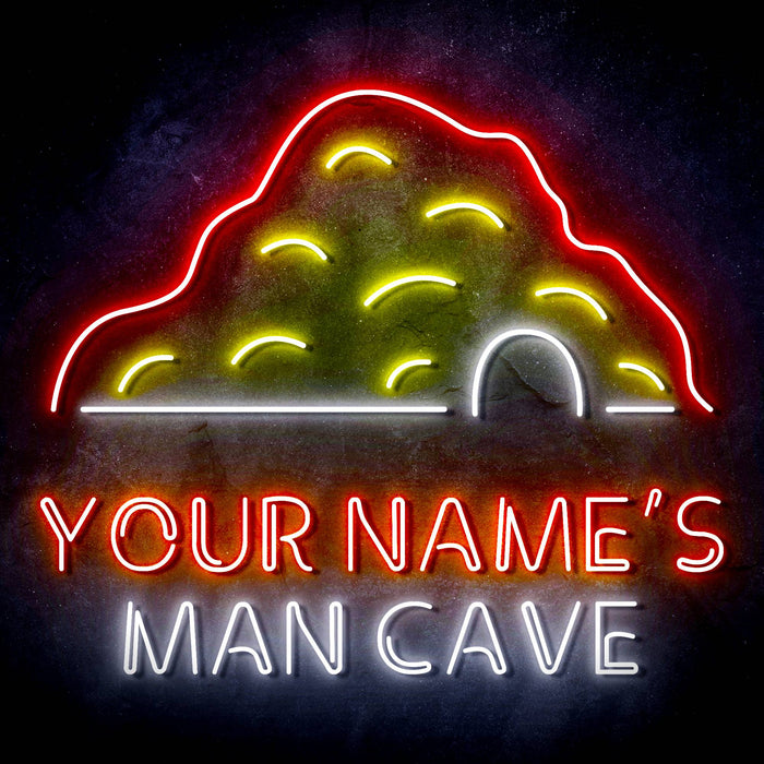 Personalized Ultra-Bright Man Cave LED Sign with Remote (Neon-Style, LED Technology) - Way Up Gifts